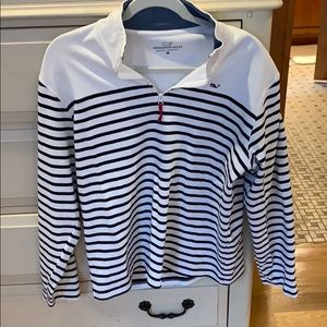 Striped Vineyard Vines quarter zip